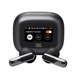 JBL Live Flex 3 - Black - True wireless noise-cancelling open-stick earbuds - Hero JBL Live Flex 3 - Black - True wireless noise-cancelling open-stick earbuds - Hero